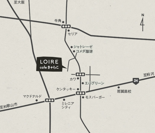 砥部焼ロアール周辺地図